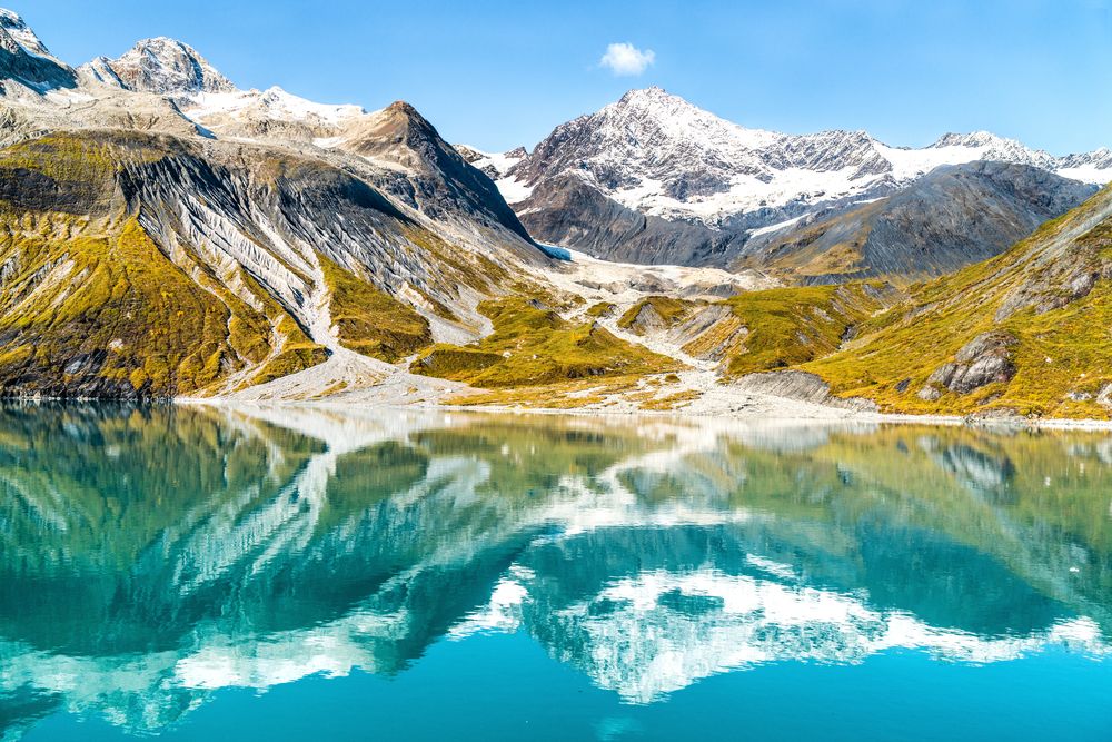 Scenic view of Glacier Bay National Park