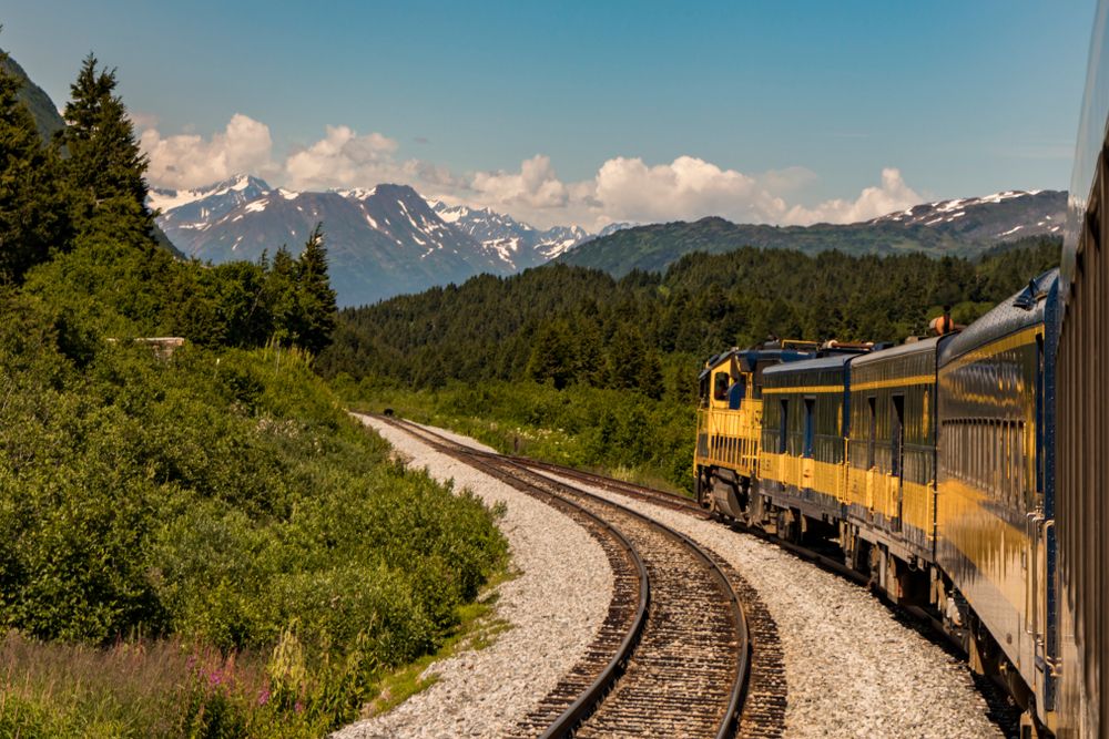 View of Glacier Discovery Train