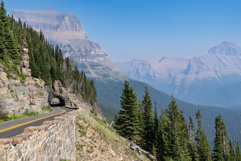 Going-to-the-Sun Road in Glacier National Park, Montana
