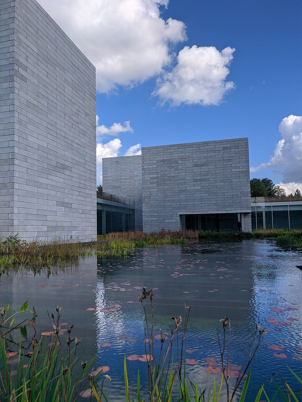 Reflection pool outside the Glenstone Museum in Potomac, Maryland