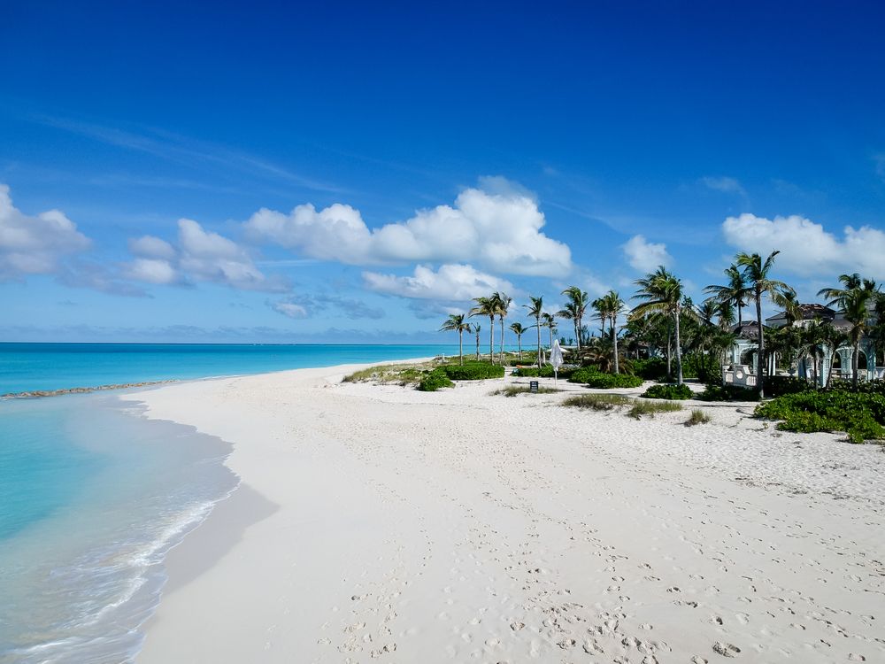 Tropical scene at Grace Bay