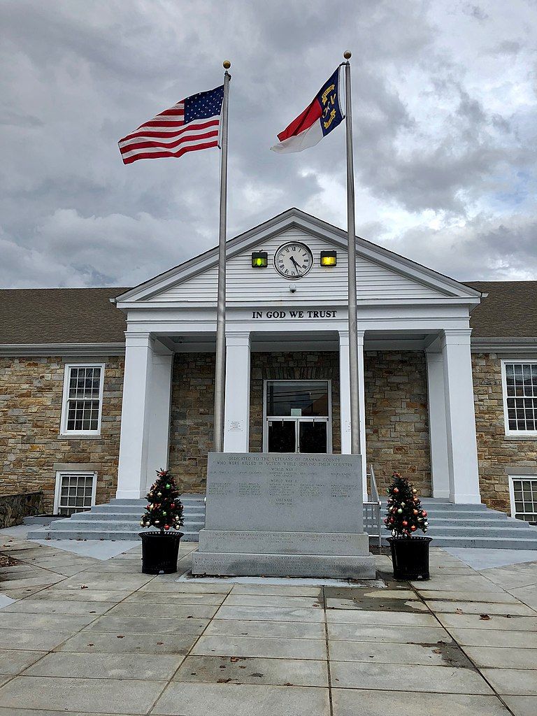 Facade of Graham County Courthouse