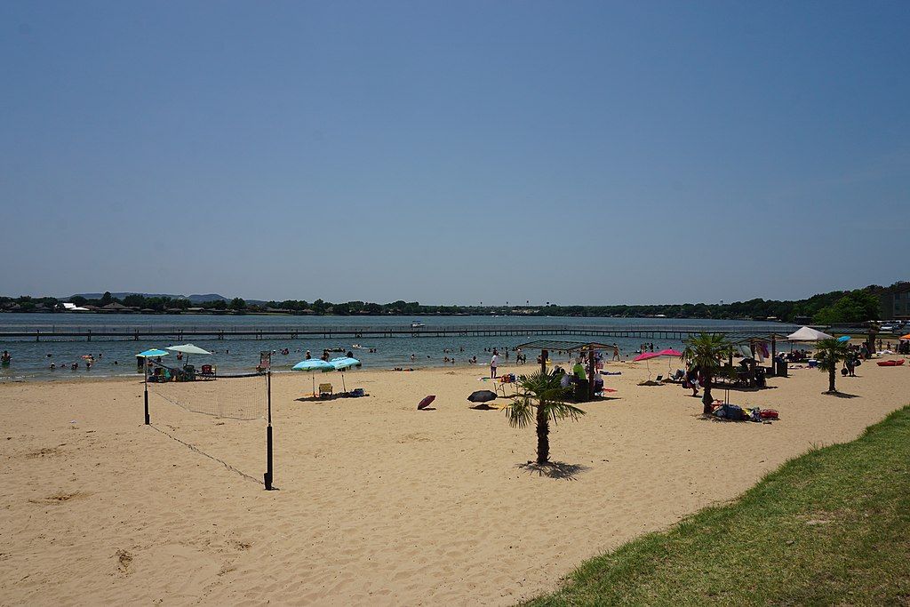 Daytime view of Granbury City Beach