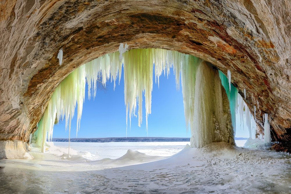 Ice caves in Upper Michigan