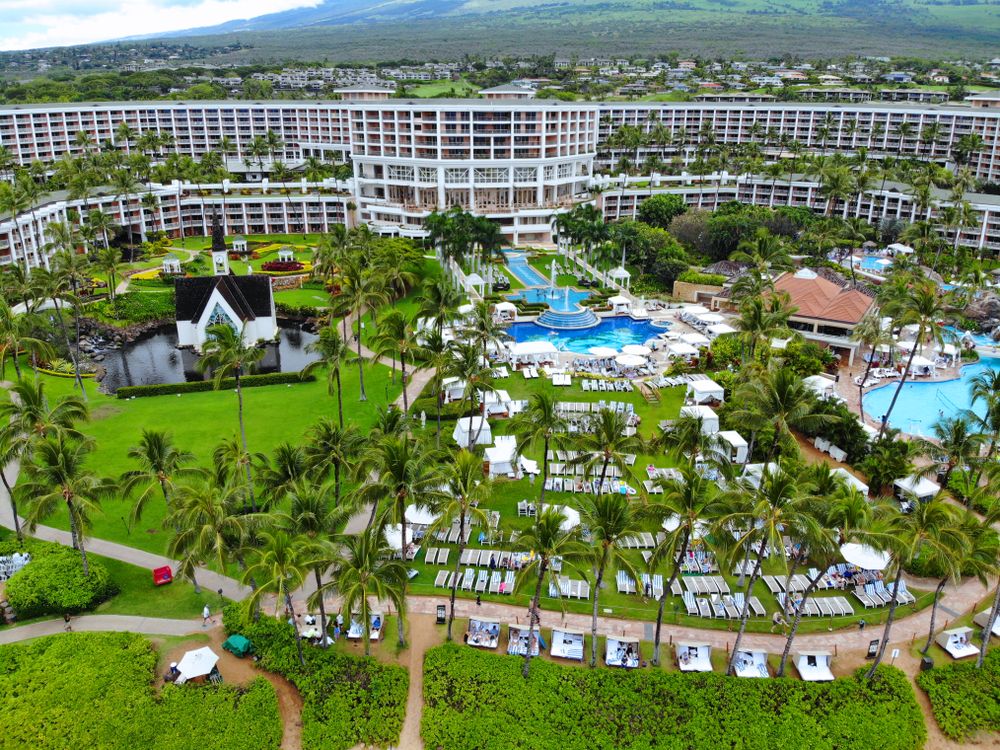 Bird's eye view of the Grand Wailea Resort