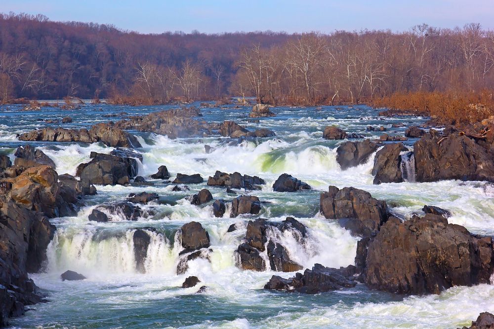 The waters of Great Falls of the Potomac