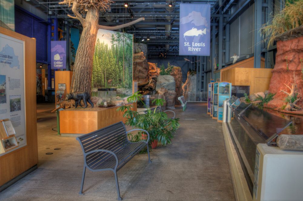 Interior view of Great Lakes Aquarium