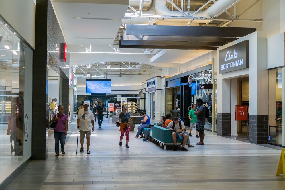People strolling around the Great Mall