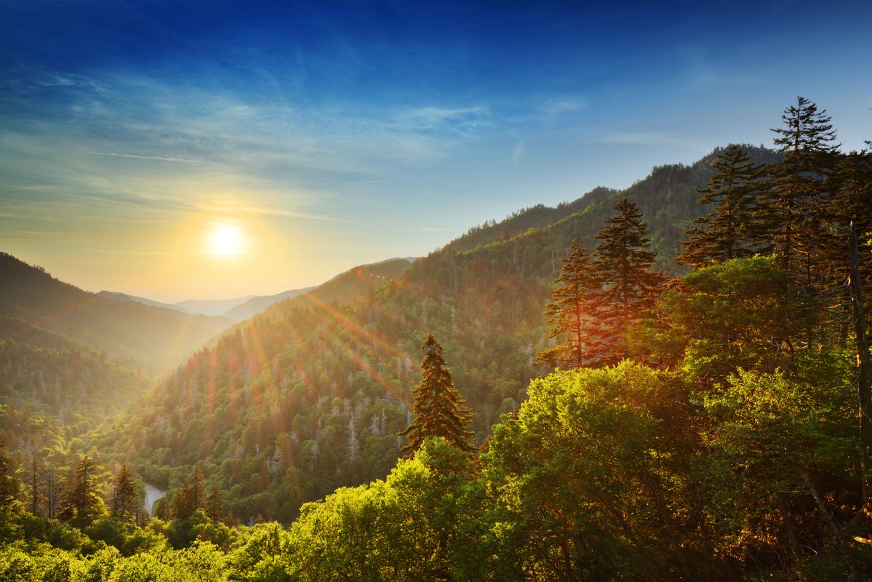 Sunset at Great Smoky Mountains National Park