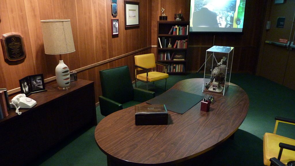 Replica of Vince Lombardi's Office in Green Bay Packers Hall of Fame