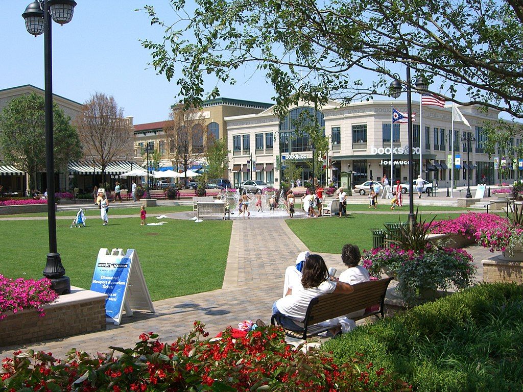People enjoying their time at Greene Town Center