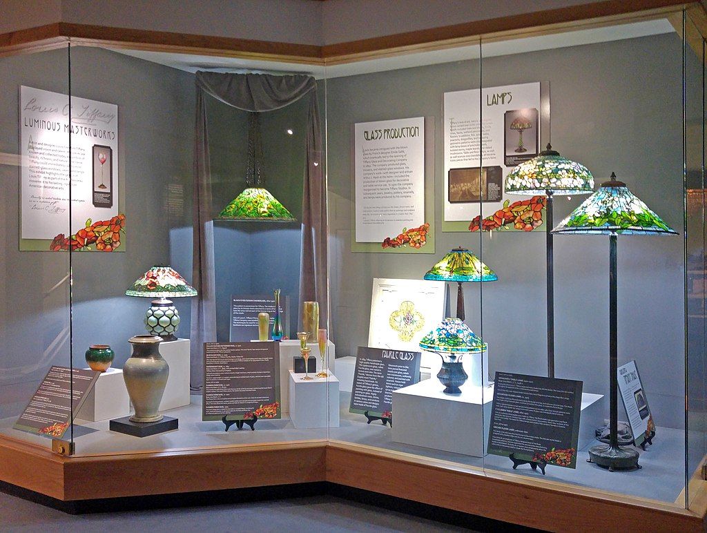 Lamps exhibit in Greensboro History Museum