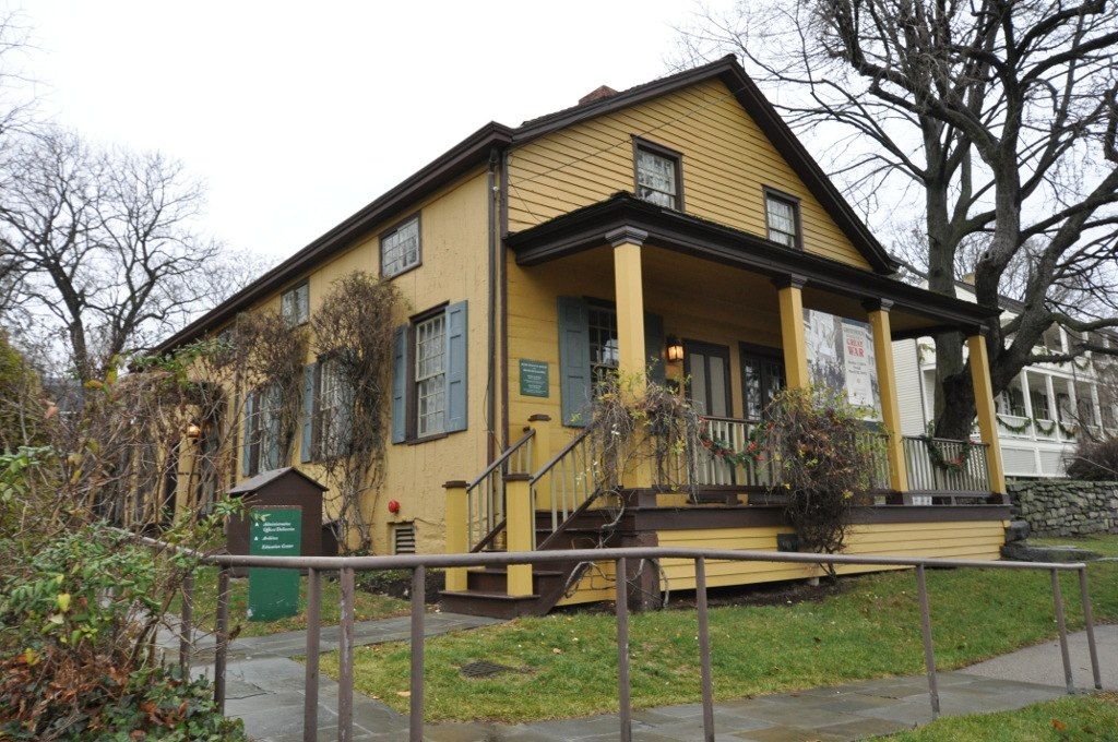 Front View of Bush-Holley House exterior
