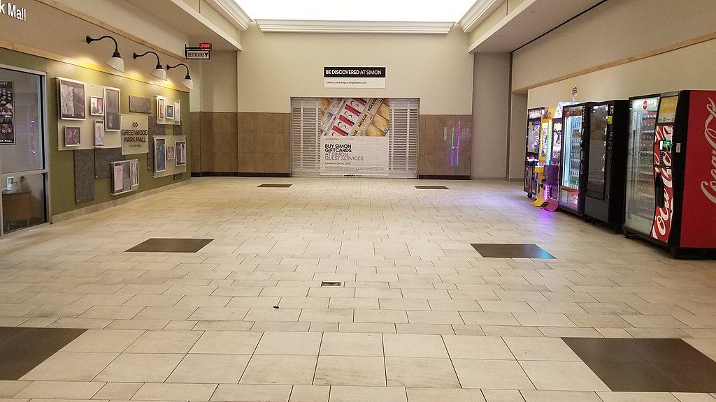 Interior view of Greenwood Park Mall