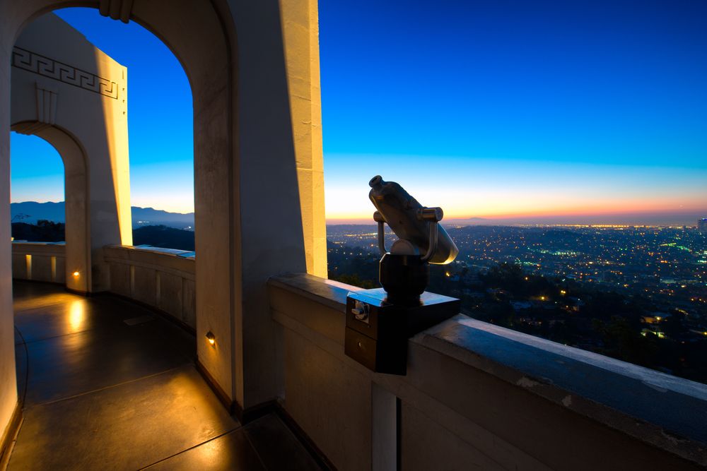 Night view of Griffith Observatory