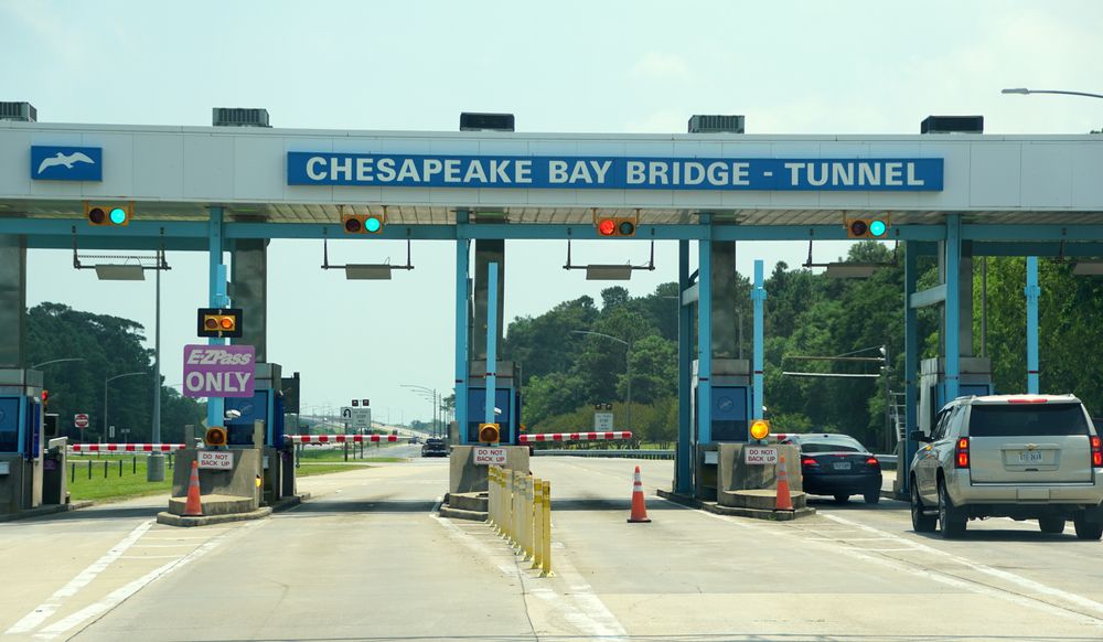 Toll entrance of Chesapeake Bay Bridge–Tunnel