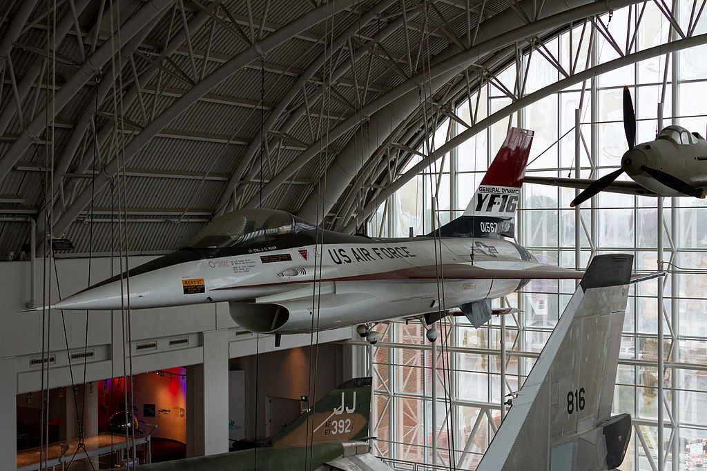 An aircraft displayed in Virginia Air and Space Center