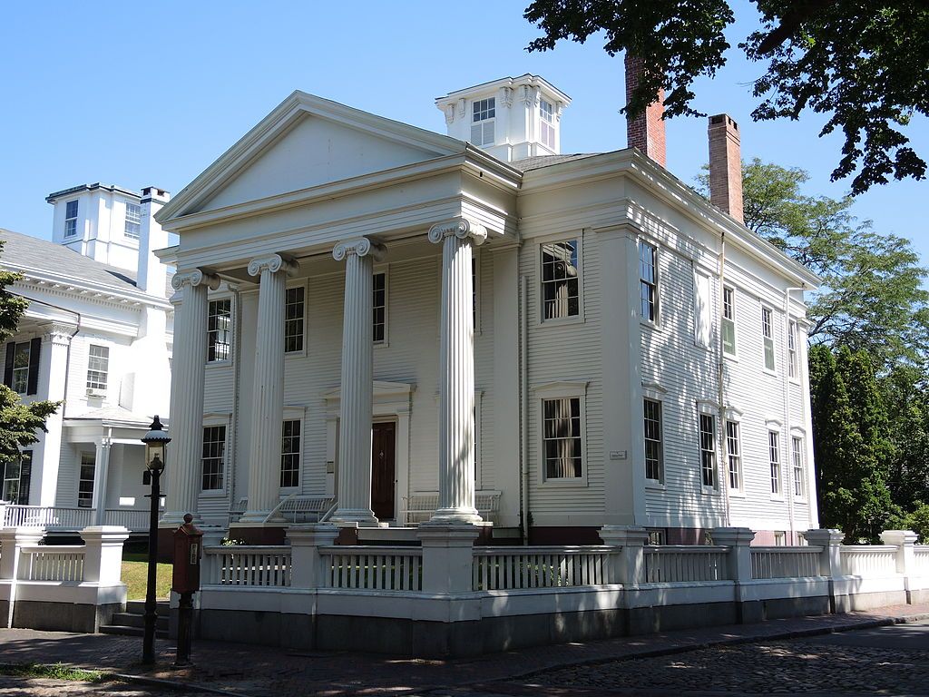Beautiful white building of Hadwen House