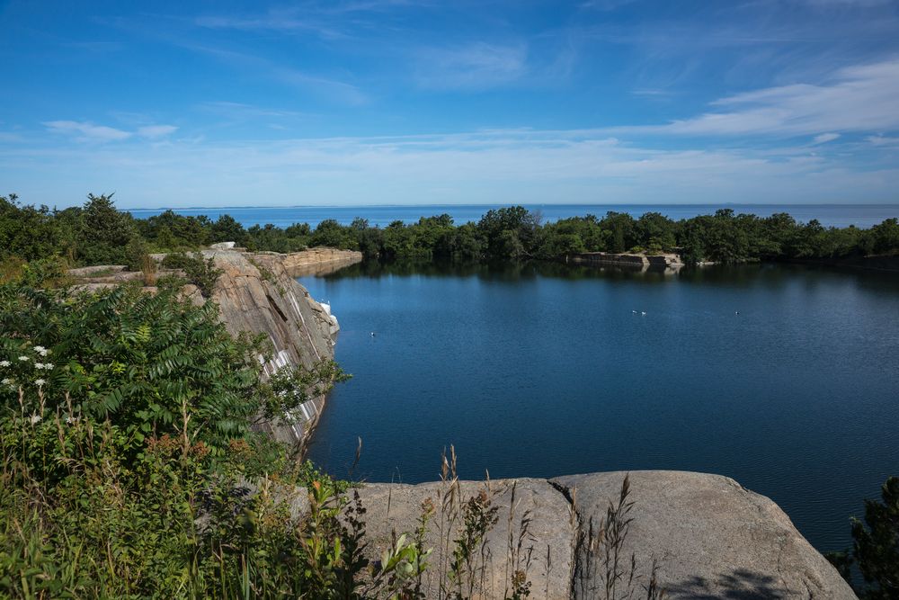 View of the ocean at Halibut Point state park