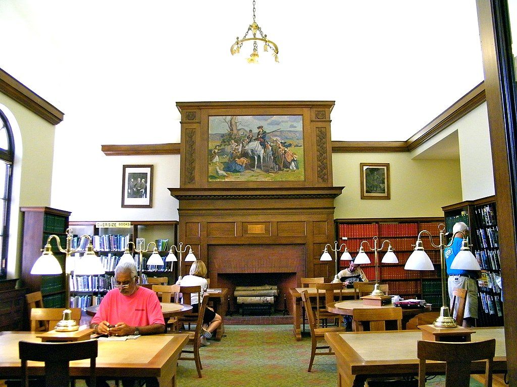 Reading room at Handley Regional Library