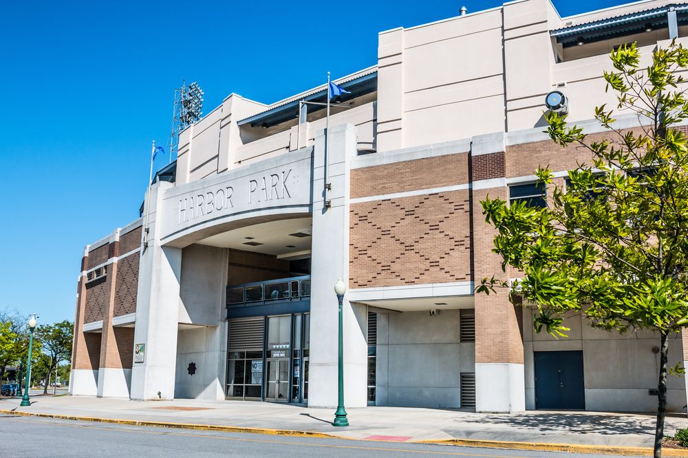Entrance to Harbor Park Stadium