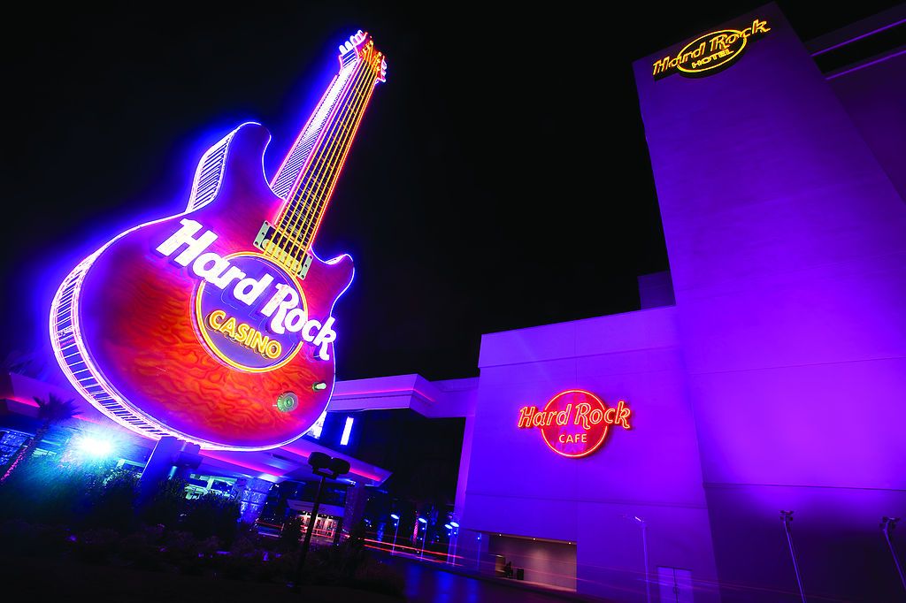 Night view of Hard Rock Hotel
