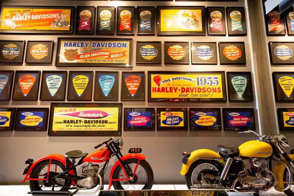 Displays at Harley Davidson Museum
