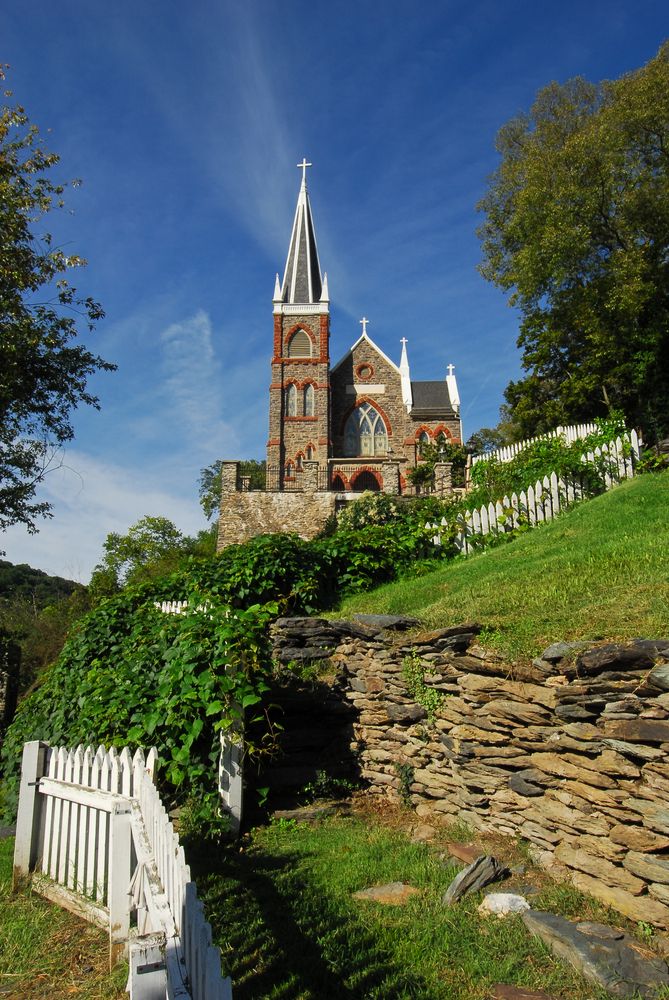 Historic Appalachian Stone Church in Harpers Ferry National Historical Park