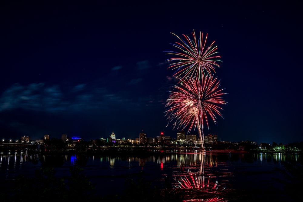Fireworks at Harrisburg City Island