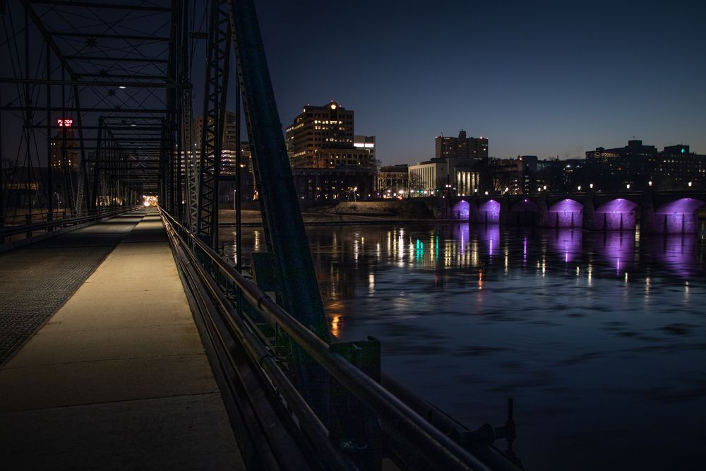 Bridge to Harrisburg City Island
