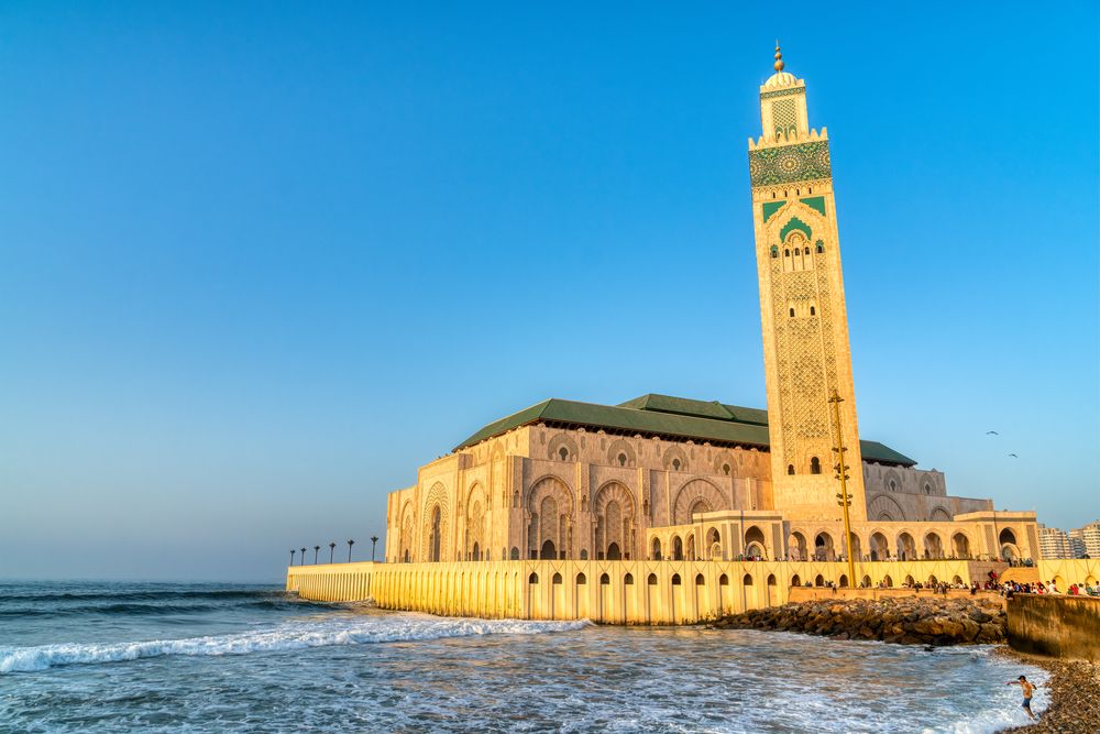 Exterior of Hasan II mosque