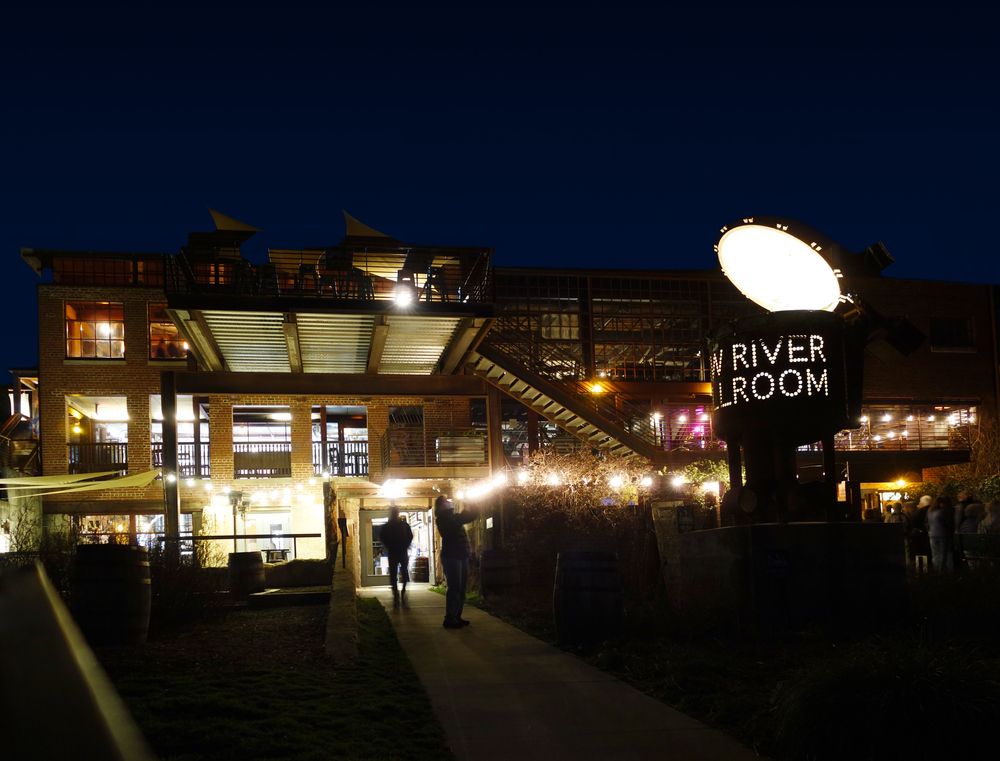 Night view of Haw River Ballroom