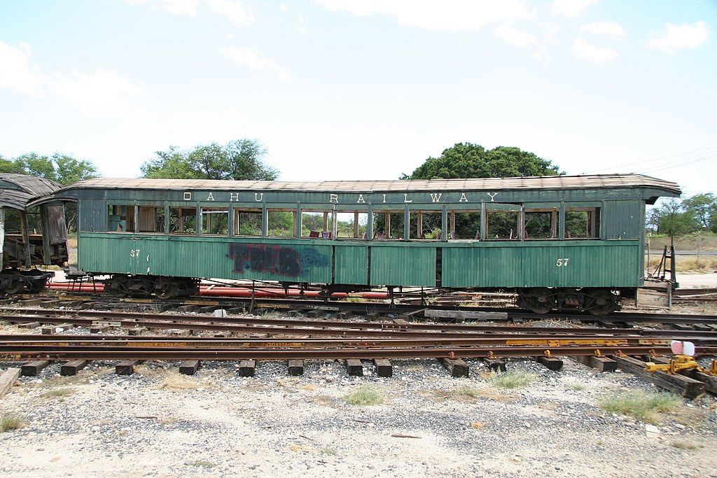 An old train at Hawaiian Railway Society