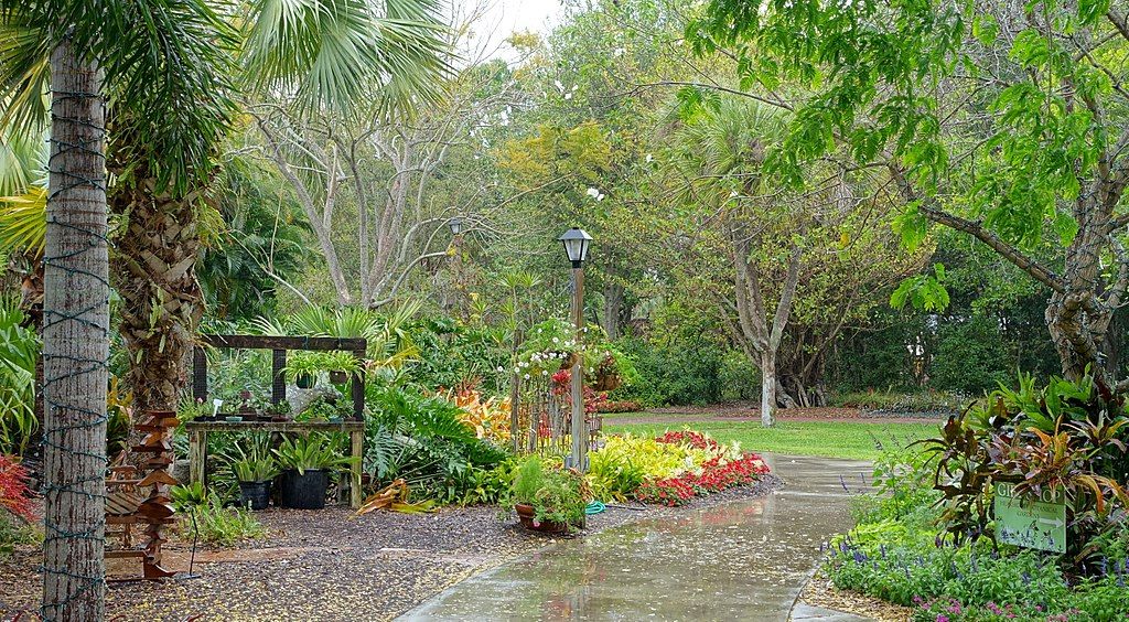 The grounds of Heathcote Botanical Gardens