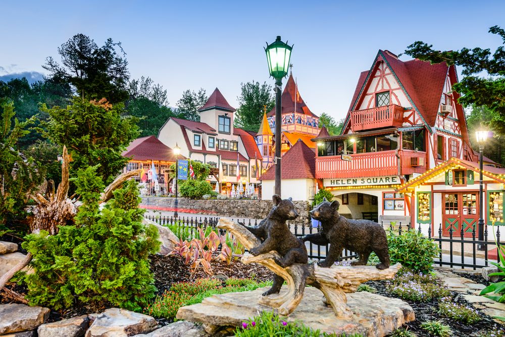 Spectacular view of Helen Square, GA