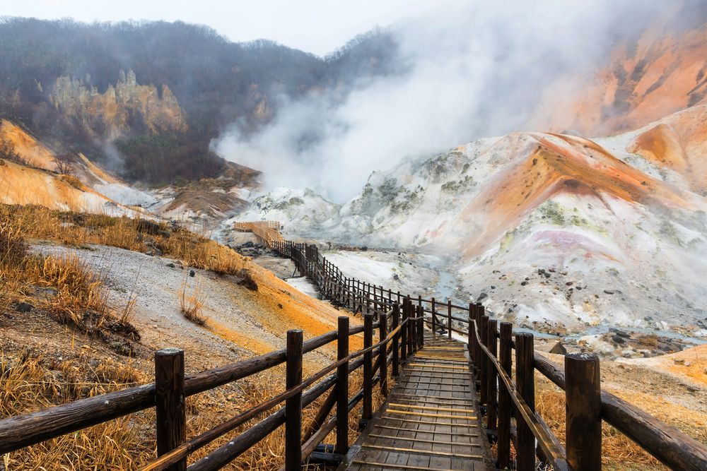 Hell Valley in Hokkaido