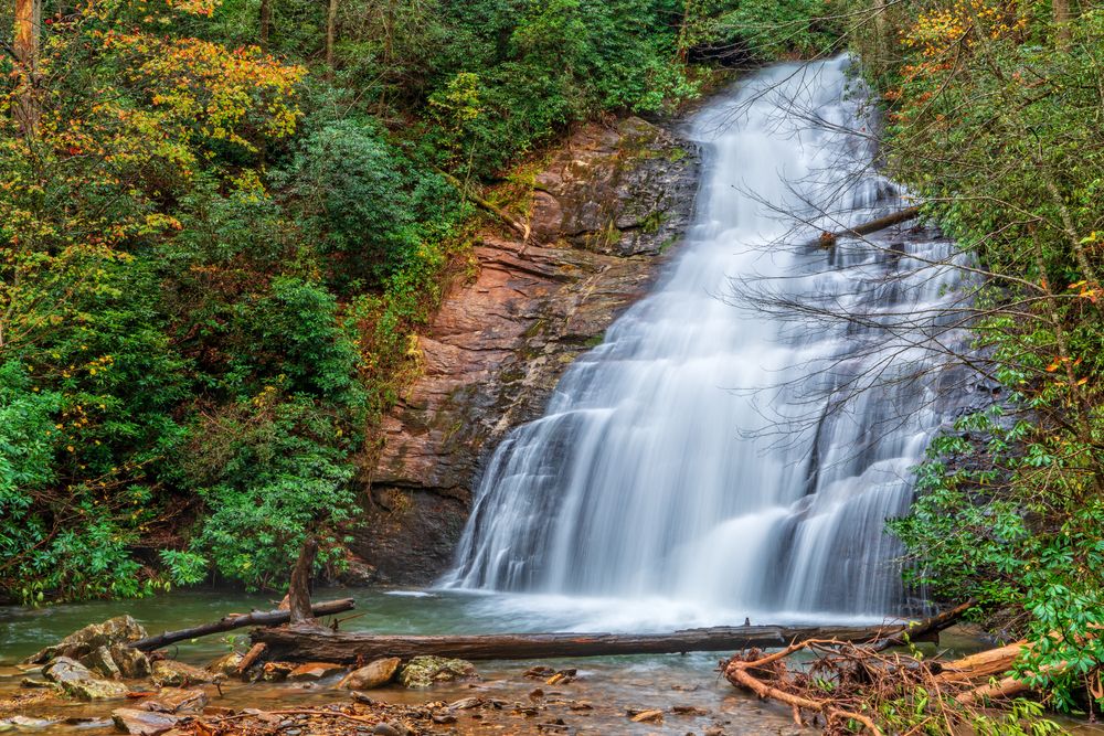 Cascades of Helton Creek Falls