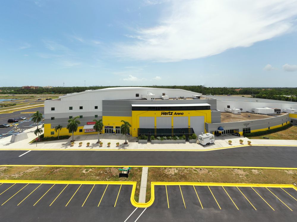 Top view of Hertz Arena