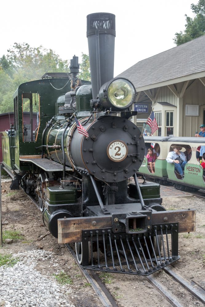 Train at Hesston Steam Museum