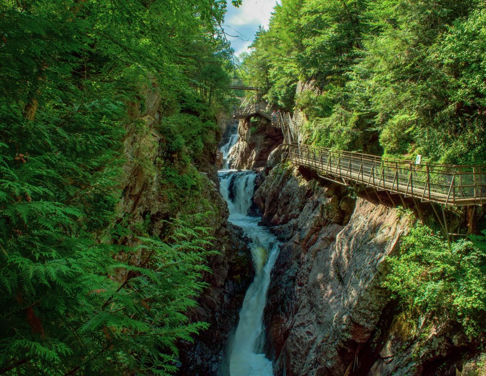 Stunning view of the High Falls Gorge