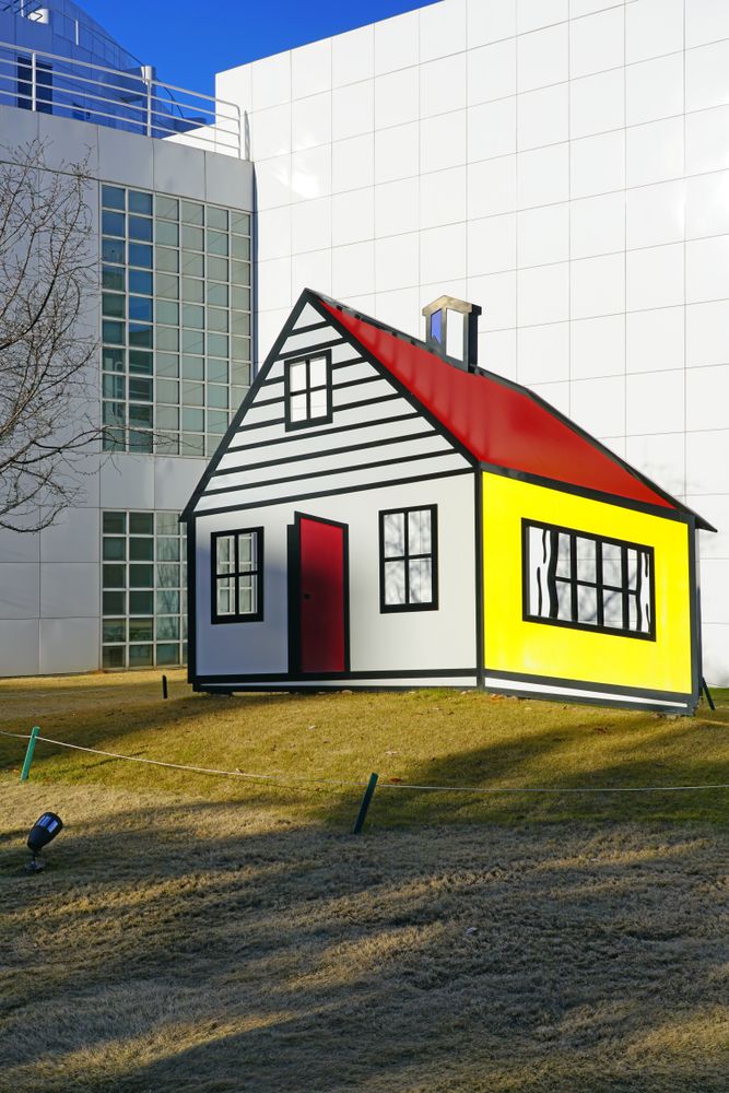 Unique art placed outside the High Museum of Art