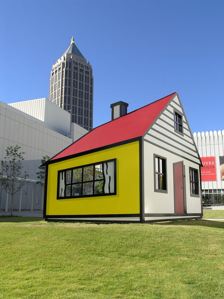 Children play house at High Museum of Art
