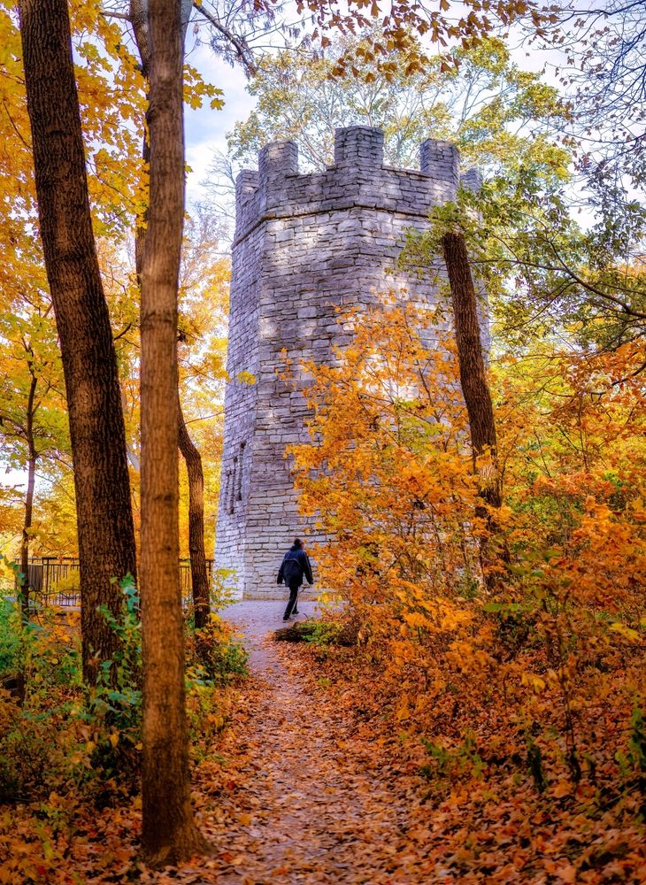 Autumn view of the Hill and Dales MetroPark