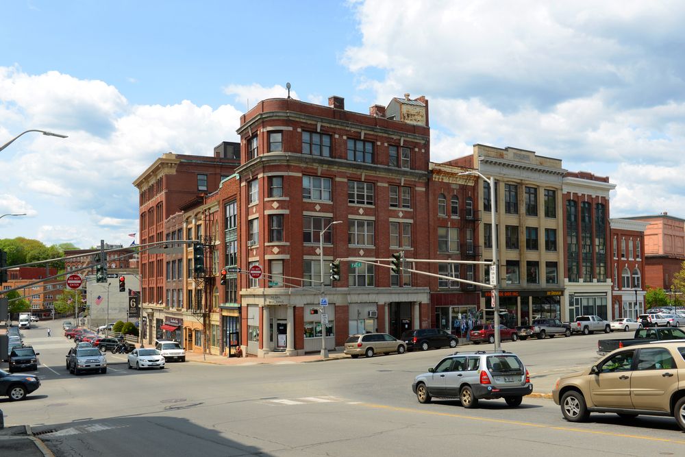 Historic blocks in Bangor