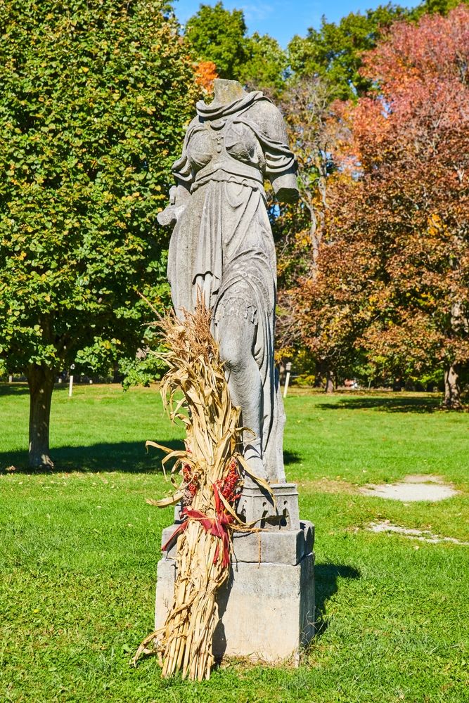 Statue at Holliday Park