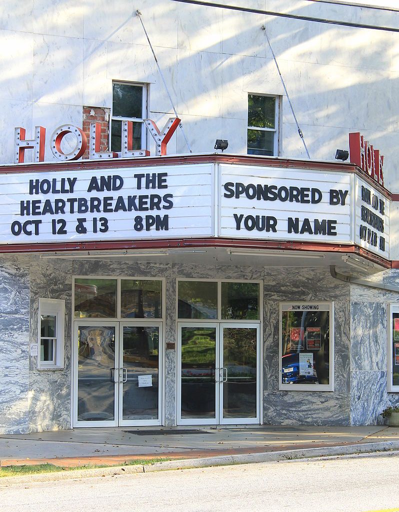 Exterior of Holly Theater