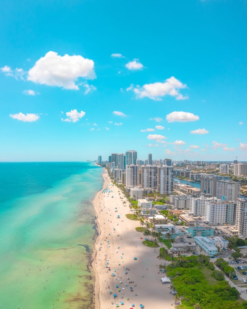Coastline of Hollywood Beach