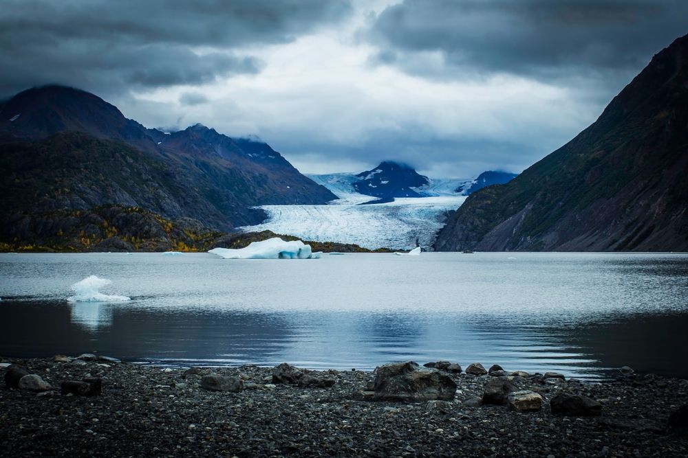 Cloudy day at Homer's Glacier Lakes