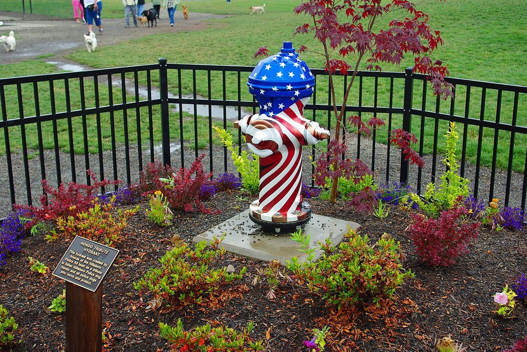 Honda tribute hydrant at Hondo Dog Park