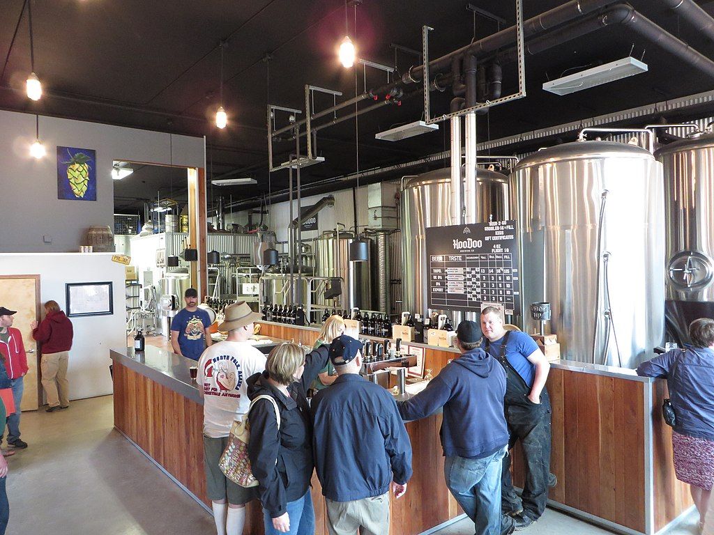 Interior view of HooDoo Brewing Company
